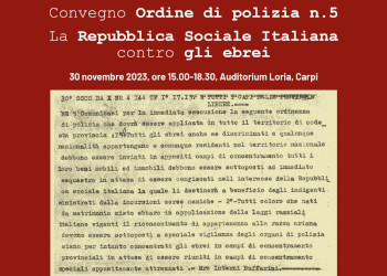 Convegno: Ordine di polizia n.5. La Repubblica Sociale Italiana contro gli ebrei